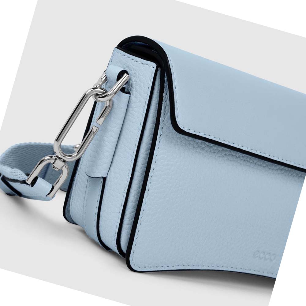 Women's Ecco TEXTUREBLOCK PINCH COMPACT Handbag Blue | SG 338DFM